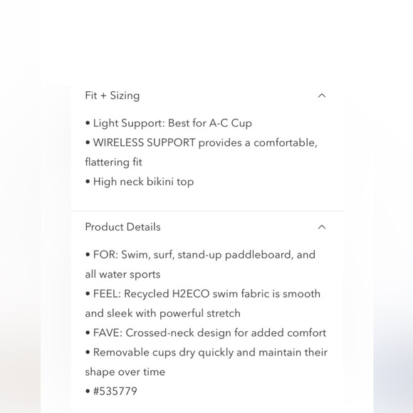 NWT Athleta crossed bikini top - Picture 7 of 8